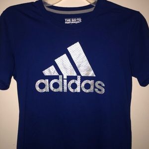 Navy blue & medium adidas shirt